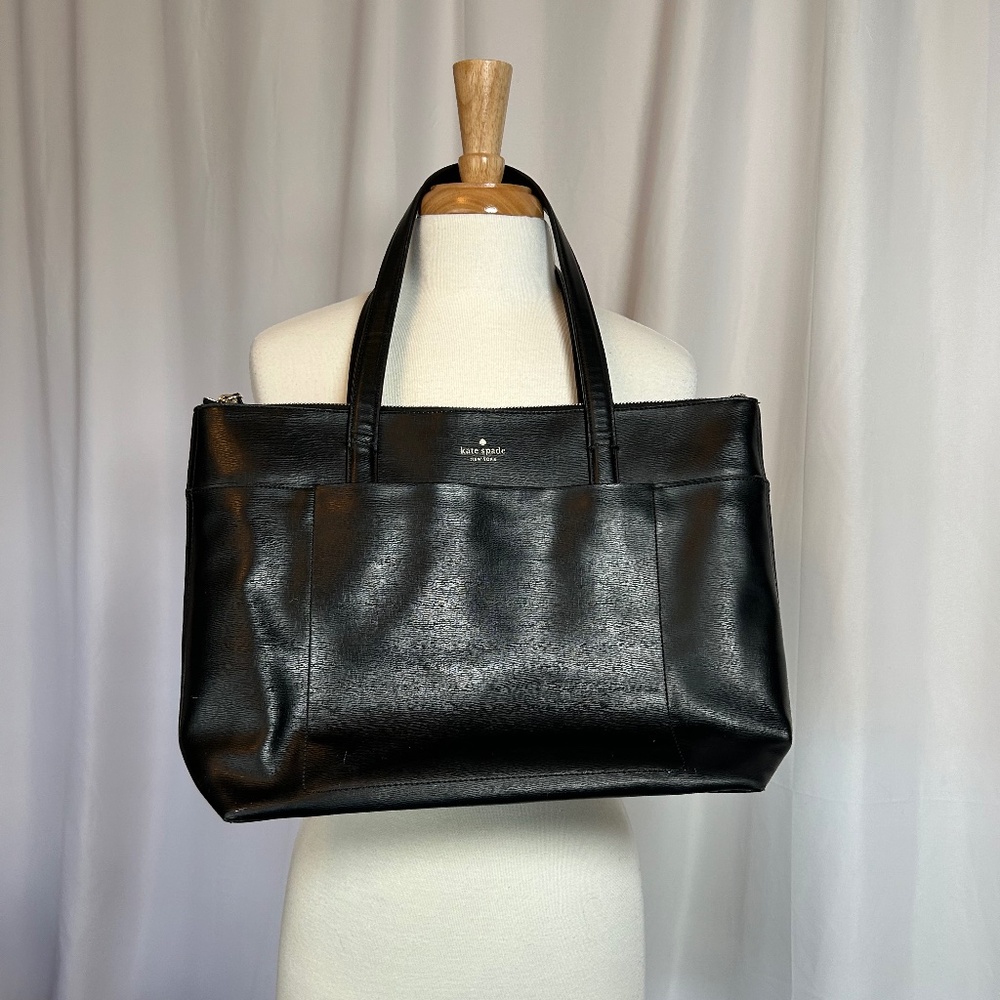 KATE SPADE HOLIDAY LANE PAGE BLACK TOTE BAG